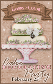 Layers of Color – Join our Cake Decorating Party on February 23rd!